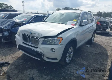 2013 BMW X3 xDrive35I из США, поврежденный, VIN 5UXWX7C55DL981211